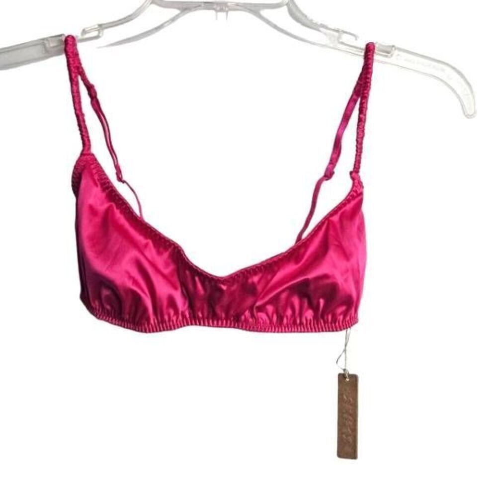 SKIMS WOVEN SHINE CAMI BRA NWT